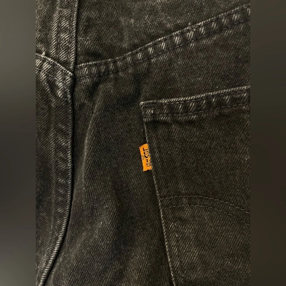 Vintage 90s Levi’s Orange Tab 550 Black Denim Jeans